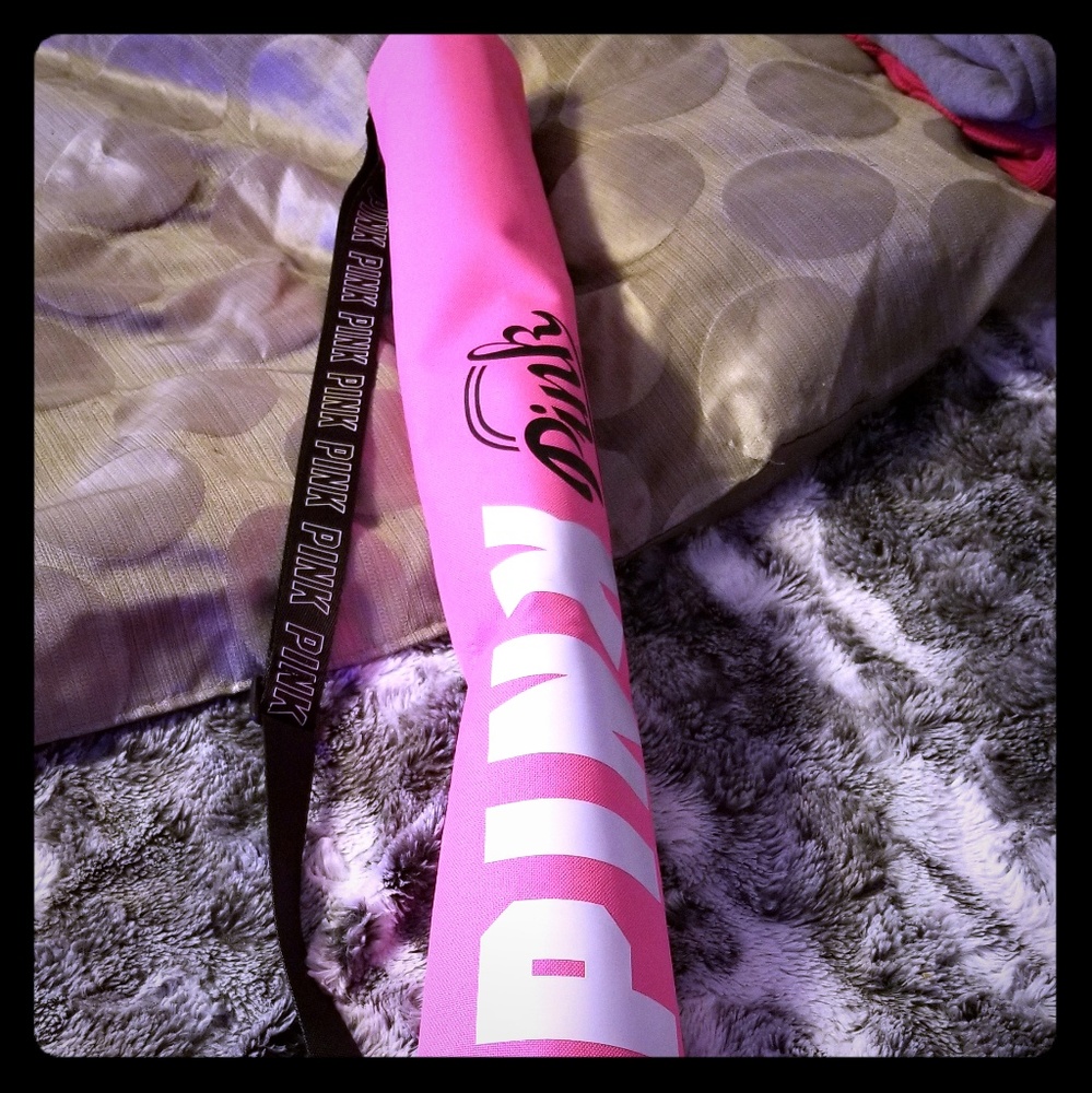 Pink can cooler